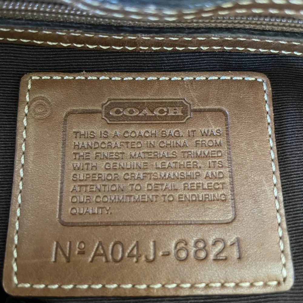 Coach handcrafted not